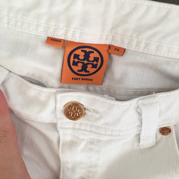 Tory Burch Grey and White Ombré Super Skinny Jeans - Picture 4 of 6